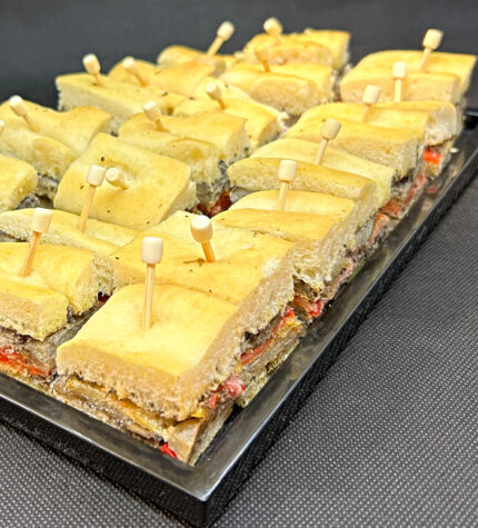 Mini Focaccia aux Légumes - 40 Pièces
