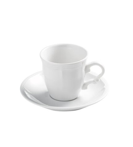 40 Tasses à Café en Porcelaine Blanche